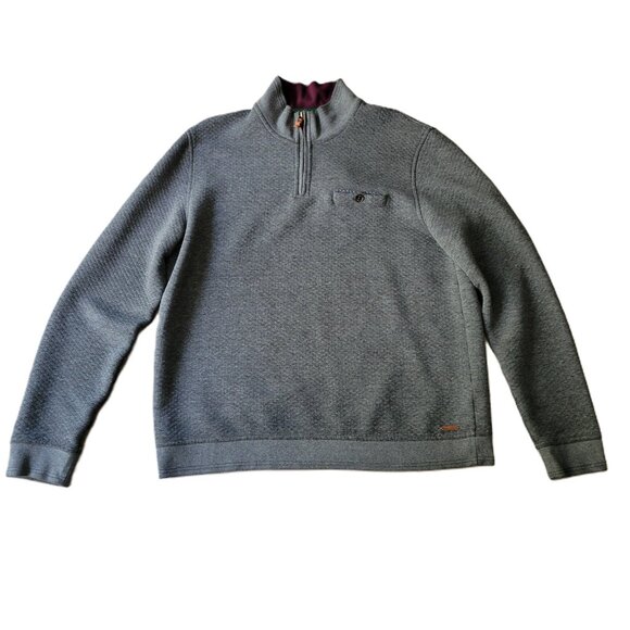 Ted Baker London Grahy Long Sleeve 1/4 Zip Men's Size Large 6  Pullover Sweater - Picture 1 of 10